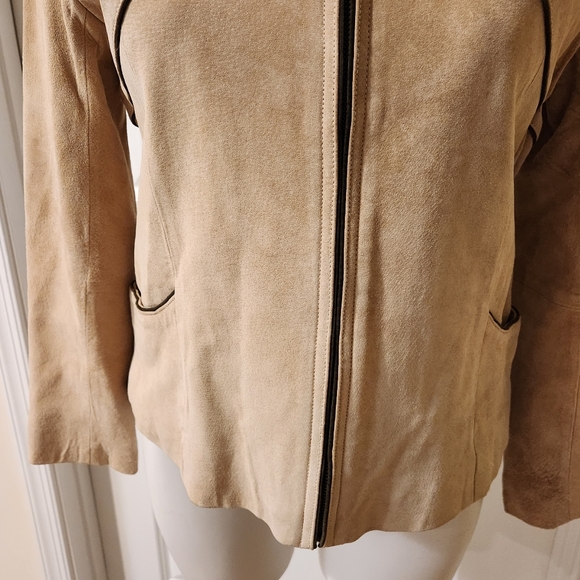 Monterra medium suede cream jacket - Picture 4 of 7